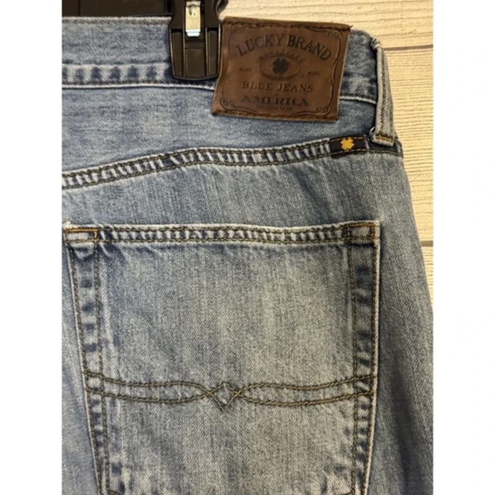 Lucky Brand 361 Vintage Straight Leg‎ Dark Wash Denim Jeans Mens Size 38x32